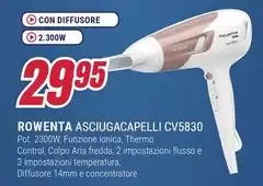 Rowenta - Asciugacapelli CV5830
