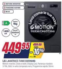 LG - Lavatrice F4NX1009NMB