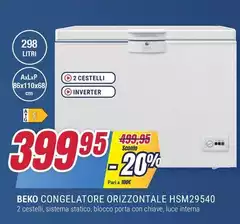 Beko - Congelatore Orizzontale HSM29540