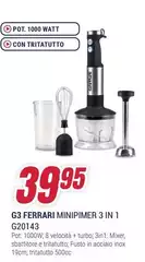 G3 Ferrari - Minipimer 3 In 1 G20143