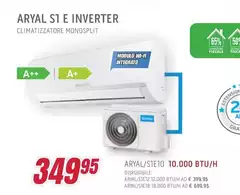 Olimpia Splendid - ARYAL S1 E Inverter 10 Climatizzatore Split System Bianco