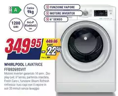 Whirlpool - Lavatrice FFB9269SVIT 