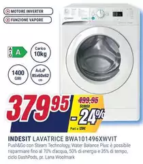 Indesit - Lavatrice BWA101496XWVIT