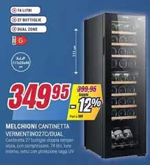 Melchioni - Cantinetta VERMENTINO27C/Dual