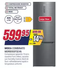 Midea - Combinato MDRB593FGE46 