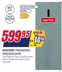 Hotpoint - Frigorifero HPAD26472XP4E 