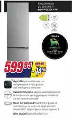Haier - Frigorifero 2D 60 Serie 3 HDPW3620CNPK