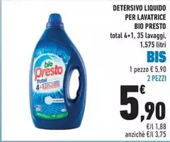 Bio Presto - Detersivo Liquido Per Lavatrice