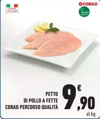 Conad - Petto Di Pollo A Fette Percorso Qualità