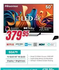 Hisense - 50A79 Tv Qled 50" 4K Qled