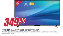 Toshiba - Smart Tv Qled 50" 50QV3463DA 