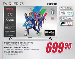TCL - Tv Qled 75" 75P79K 