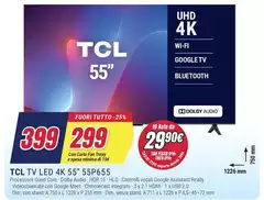 TCL - Tv Led 4K 55" 55P655