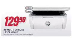 HP - LaserJet M140w Wireless Multifunction Bianco E Nero Stampante, Fotocopiatrice, Scanner
