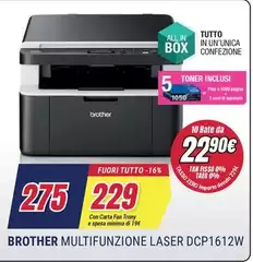 Brother - Multifunzione Laser DCP1612W