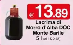 Alba - Lacrima Di Morro D'alba DOC