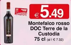 Montefalco Rosso -  DOC Terre De La Custodia