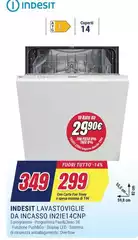 Indesit - Lavastoviglie Da Incasso IN2IE14CNP