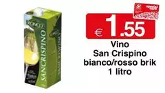 San crispino - Vino Bianco/Rosso Brik