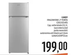 Candy - Frigorifero 2 Porta Cgd1555145