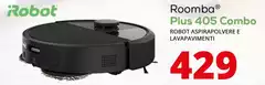 iRobot - Roomba Plus 405 Combo Robot Aspirapolvere E Lavapavimenti 