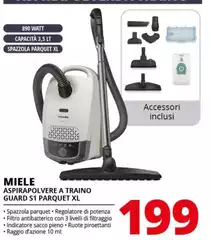 Miele - Aspirapolvere A Traino Guard S1 Parquet XL