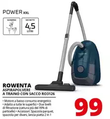Rowenta - Aspirapolvere A Traino Con Sacco RO3126