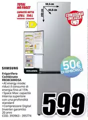 Samsung - Frigorifero Combinato Rb38c600dsa