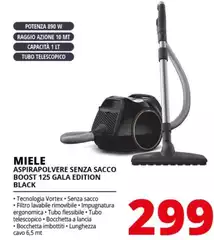 Miele - Aspirapolvere Senza Sacco Boost 125 Gala Edition Black