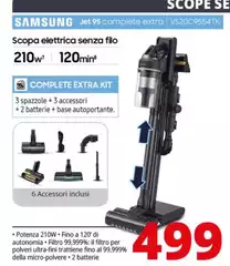 Samsung - Scopa Elettrica Senza Filo Jet 95 Complete Extra | VS20C9554TK