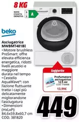 Beko - Asciugatrice MWBMT481BI