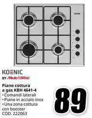 Koenic - Piano Cottura A Gas Kbh 4641.4