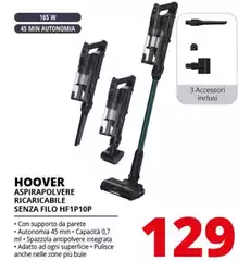 Hoover - Aspirapolvere Ricaricabile Senza Filo HF1P10P 