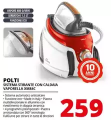 Polti - Sistema Stirante Con Caldaia Vaporella XM84C