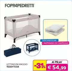 Foppapedretti - Lettino Da Viaggio Teddytour