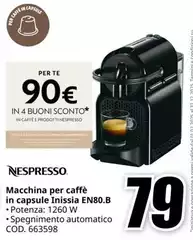 Nespresso - Macchina Per Caffè In Capsule En80.B