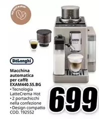 De Longhi - Macchina Automatica Per Caffè EXAM40.55.BG