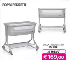 Foppapedretti - Culla Fianco Letto My Bebe