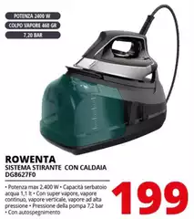 Rowenta - Sistema Stirante Con Caldaia DG8627F0