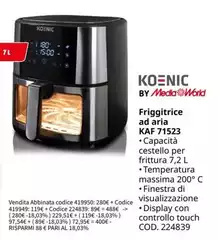 Koenic - Friggitrice Ad Aria KAF71523