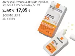 La roche-posay - Anthellos Uvrmune 400 Fluido Invisible Spf 50+ La Roche-posay