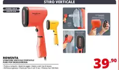 Rowenta - Pure Pop DR2022 Vapore Per Indumenti Portatile Corallo