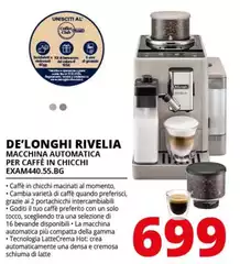 De Longhi -  Rivelia Macchina Automatica Per Caffè In Chicchi EXAM440.55.BG 