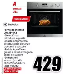 Electrolux - Forno Da Incasso LOC3540X2