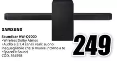 Samsung - HW-Q700D Nero 3.1.4 canali 220 W