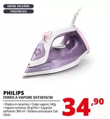 Philips - 3000 Series Ferro Da Stiro A Vapore Serie 3000 DST3010/30