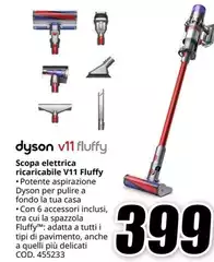 Dyson - V11 Fluffy Scopa Elettrica Ricaricabile V11 Fluffy