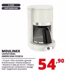 Moulinex - FG381A CAFFETTIERA AMERICANA SOLEIL