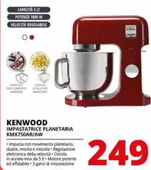 Kenwood - Impastatrice Planetaria KMX750AR/AW