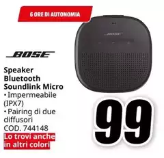 Bose - Speaker Bluetooth Soundlink Micro